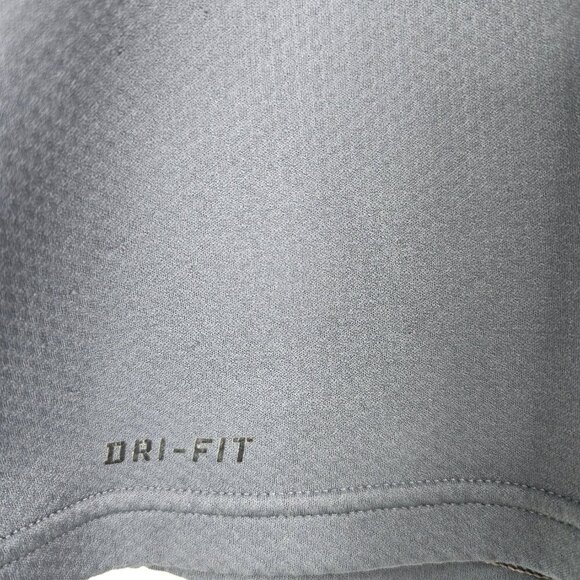 Nike LiveStrong Long Sleeve Gray Yellow Dri Fit Half Zip Top - Picture 3 of 7